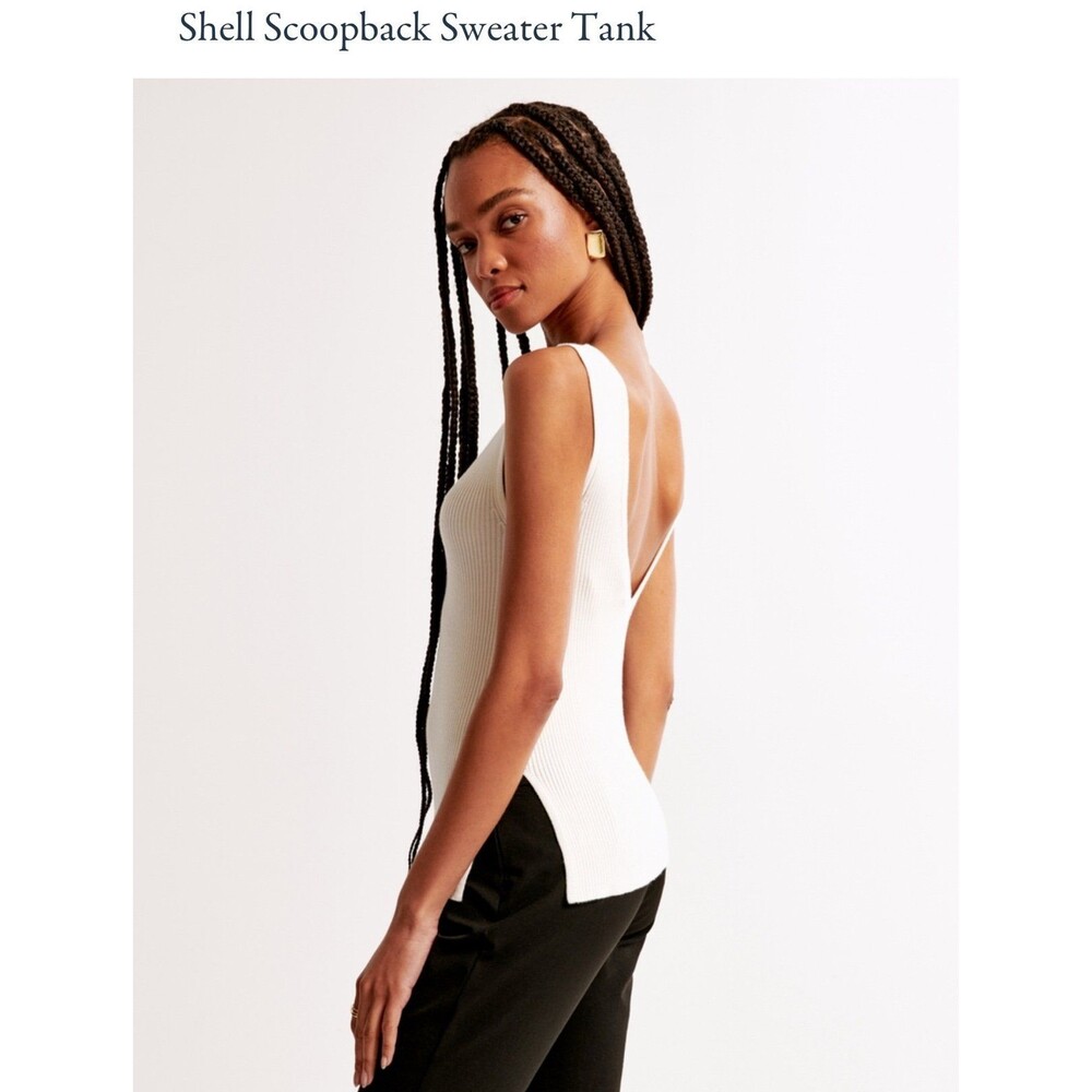 NWT Abercrombie & Fitch Shell Scoopback Tank